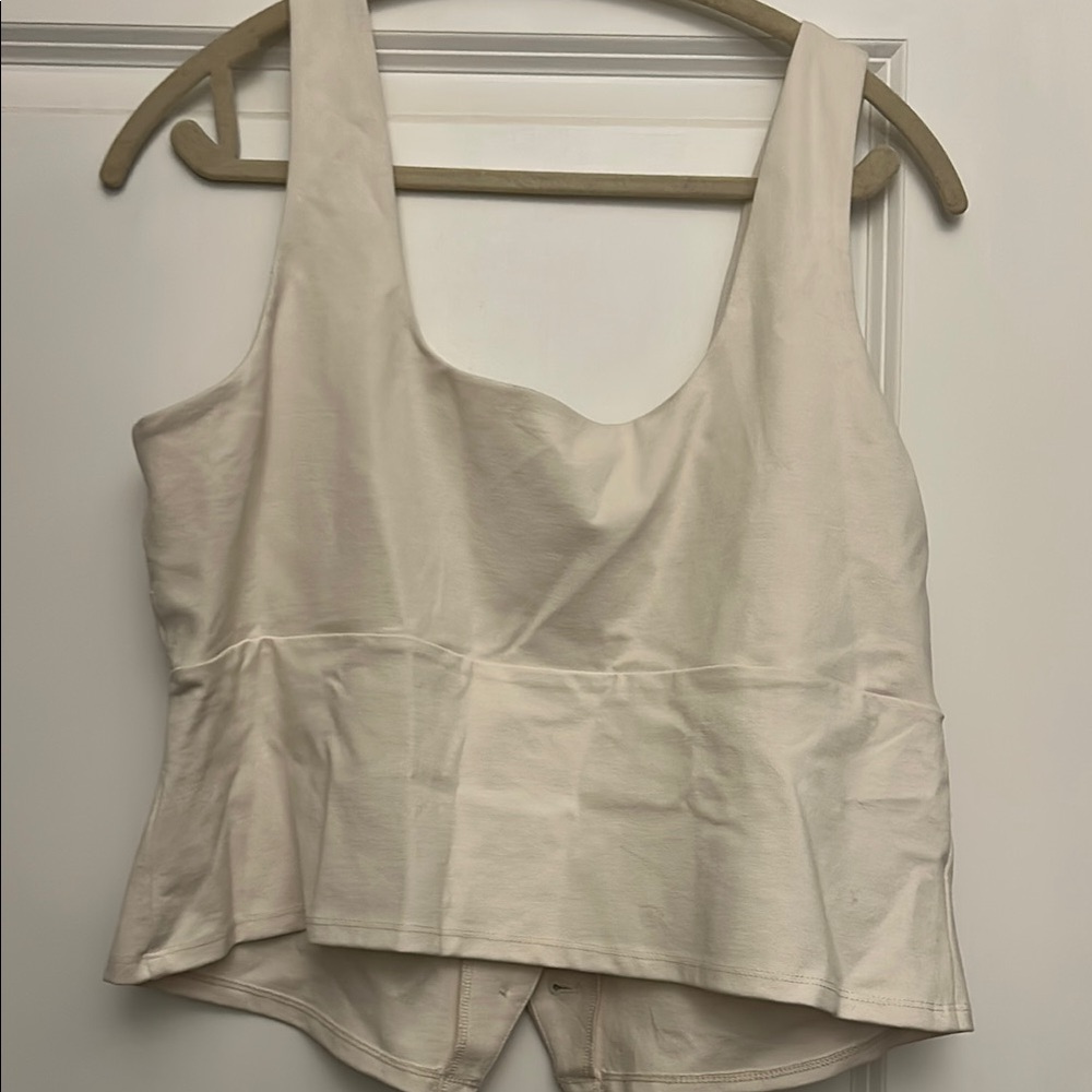 a new day Cream Button-Front Top - Picture 3 of 3